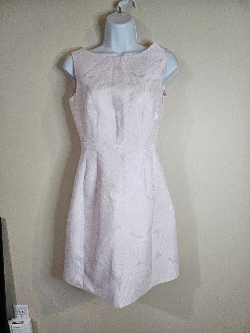 Kate Spade Pink Rose Embossed Jacquard Dress - Size 2